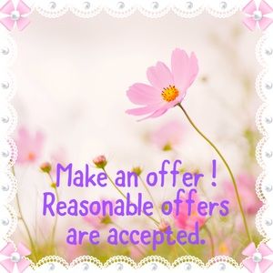 Reasonable offers accepted